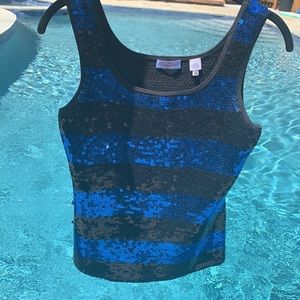 New Acrobat Vintage Sequin Tank Top